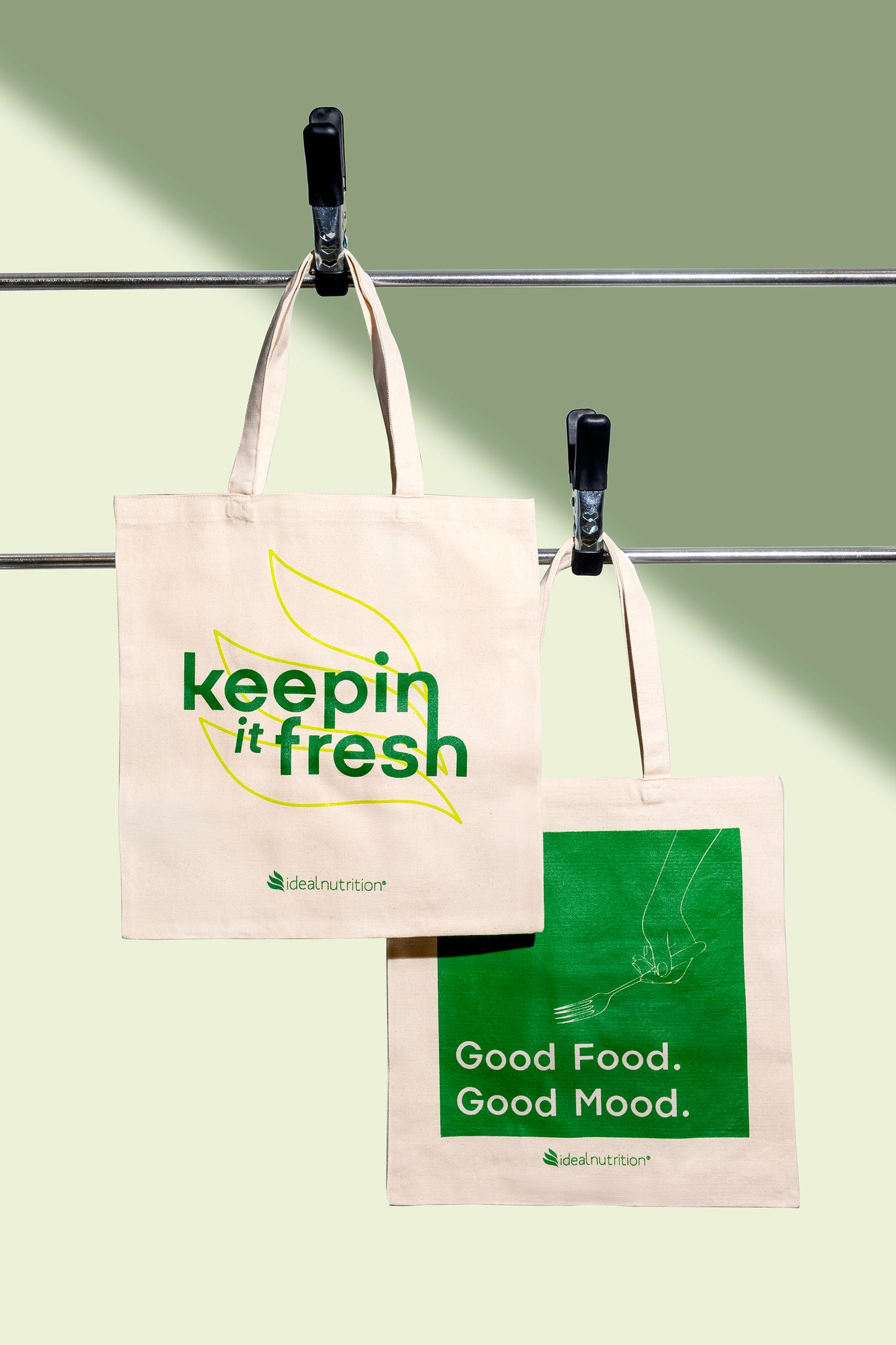“Good Food. Good Mood.” Ideal Nutrition Canvas Tote